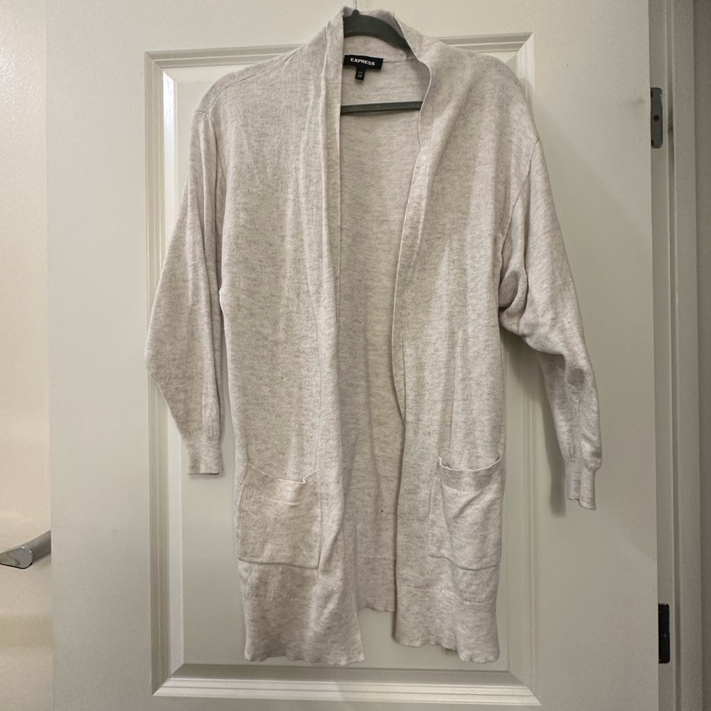 Light Gray Express Cardigan